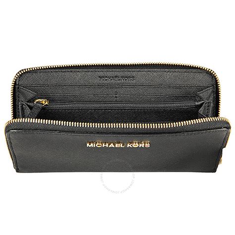 large continental michael kors zip around|Michael Kors leather continental.